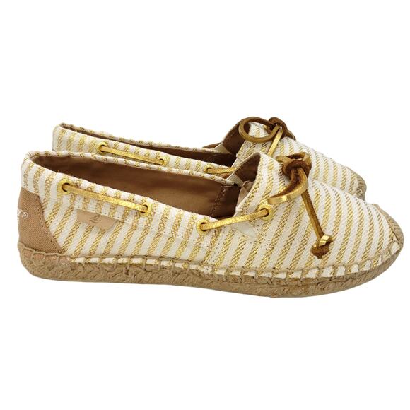 2/20 SALE Sperry Katama SAND/GOLD espadrille flats - Picture 7 of 10